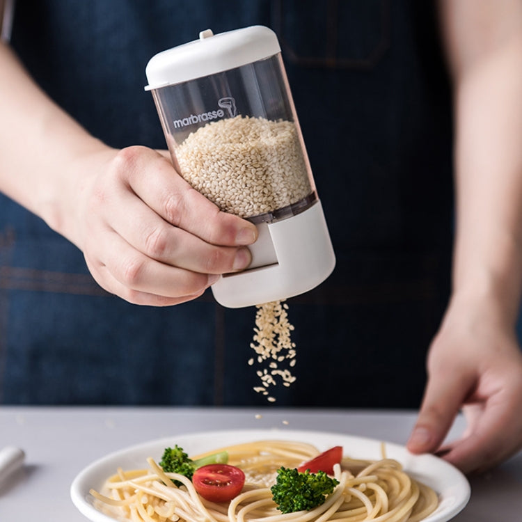Marbrasse Metering Seasoning Box Pressing Type Seasoning Bottle Rotary Sealing Household Kitchen Seasoning Can, Specification: 2 Pieces