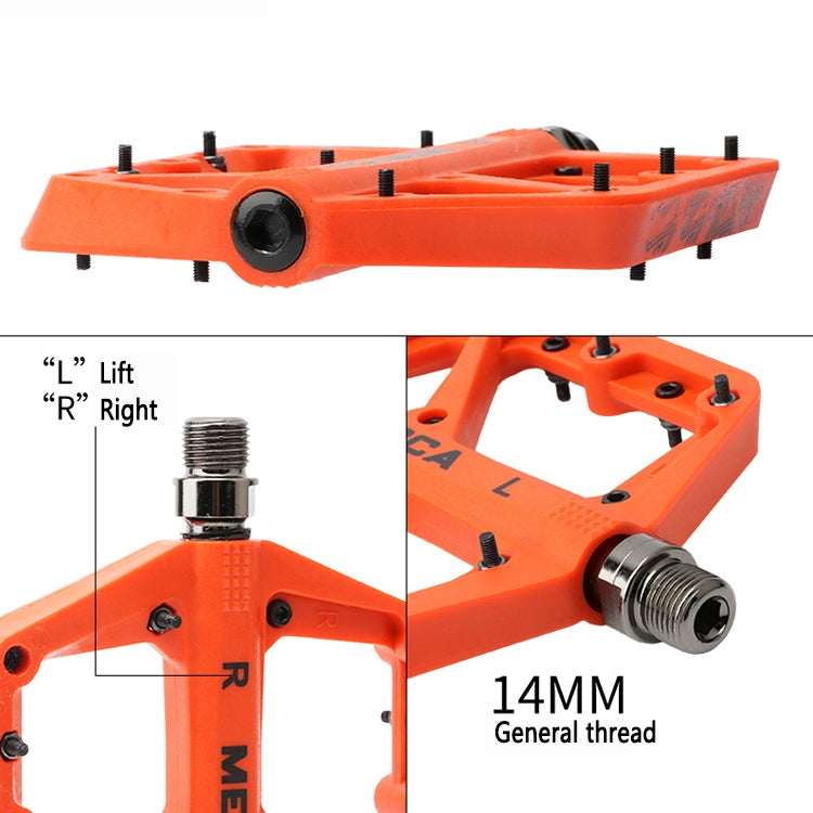 MEROCA Mountain Bike Nylon Pedal(Red)