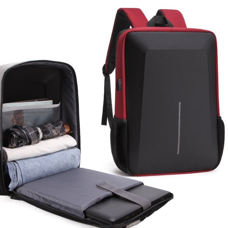 Men Business Shoulder USB External Interface Computer Bag, Color: 8001 Black, 8001 Black, 8001 Gray, 8001 Blue, 8001 Red, 8003 Black, 8003 Gray, 8001-J Black, 8001-J Gray, 8001-J Blue, 8001-J Red