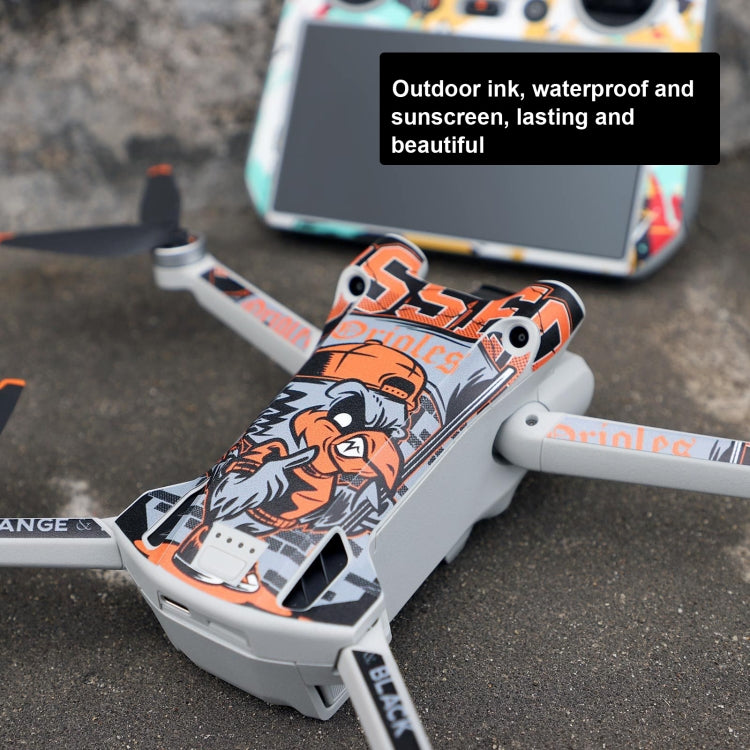 Sunnylife Drone+Remote Control Protective Sticker For DJI Mini 3 Pro RC Version(Irimitent Eagle)