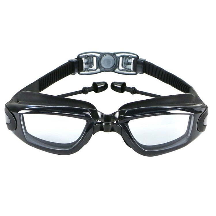 HAIZID HD Anti-fog Waterproof Myopia Swimming Goggles, Optical Black, Optical Blue, Optical Pink, Optical Gray, Plating Black, Plating Gray, Plating Blue, Plating Pink, Myopia 150 Degrees, Myopia 200 Degrees, Myopia 250 Degrees, Myopia 300 Degrees