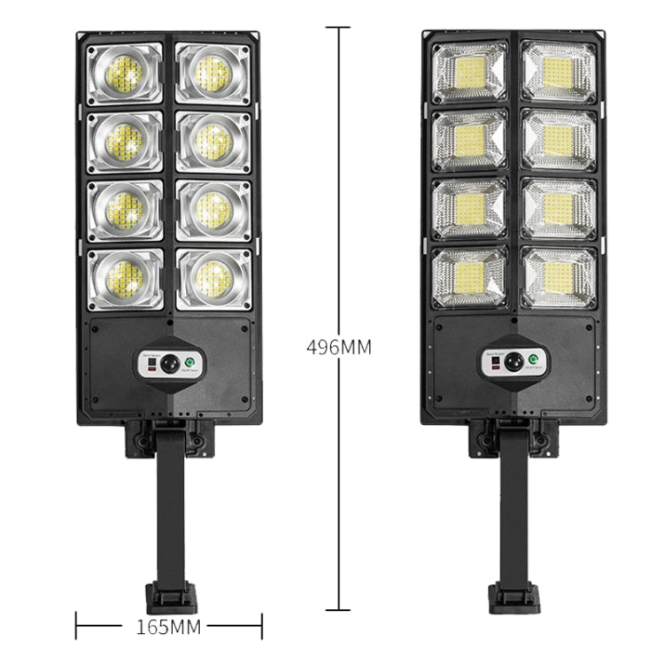 E-SMARTER LED Strong Light Dual Row Road Light Solar Garden Sensor Light, Style: W789B-4