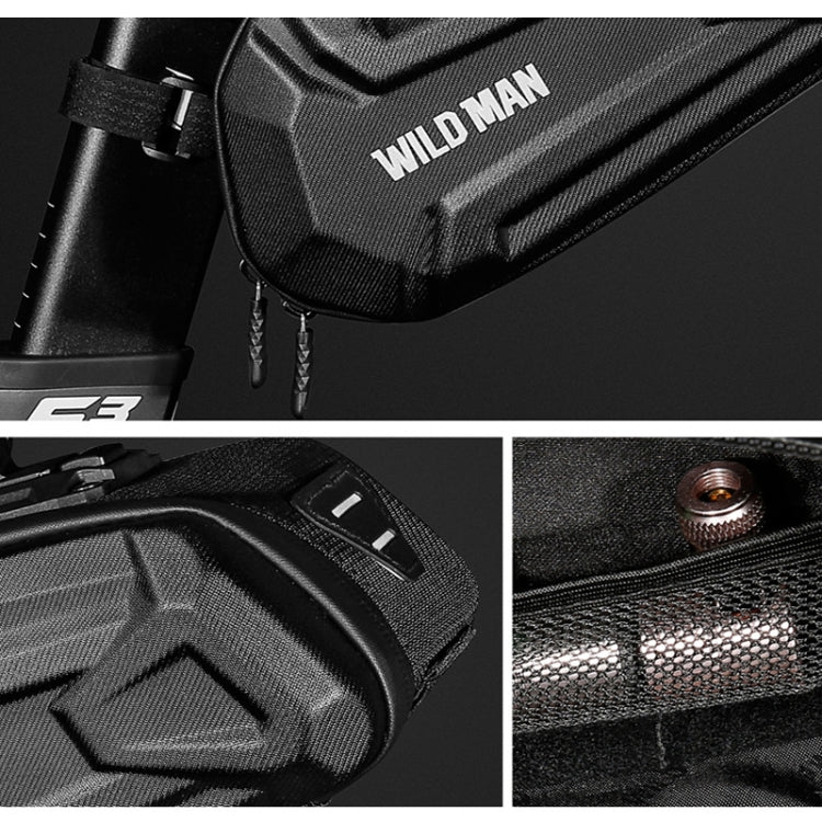 WILD MAN XT7 1.2L Mountain Bike EVA Hard Shell Waterproof Wear-resistant Tail Bag(Sun Pattern Style)