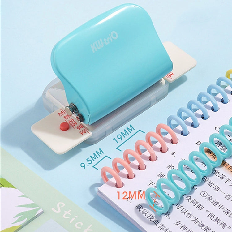 KW-TRIO 99h9 6 Holes A4 B5 Student Handmade Paper Hole Puncher(Navy Blue)