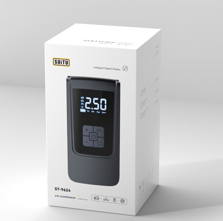 SUITU ST-9624A Wired 150psi Air Pump Intelligent Digital Display Car Bicycle Ball Electric Pump Cylinder