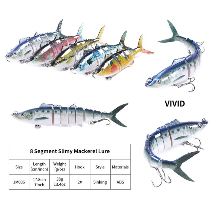 HENGJIA 17.8cm 38g 8 Section Fish Fake Bait(1)