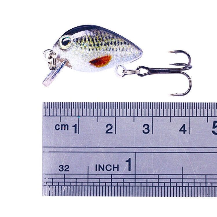 HENGJIA 2.5cm 1.5g Floating Water Little Fat Micro-Object Mini 3D Printing Luya Bait(10)
