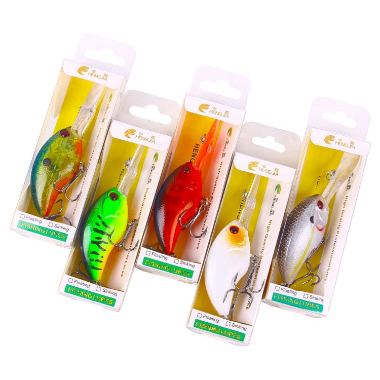 HENGJIA Rock Lure Small Fat Hard Bait Boxed Fake Bait(9)