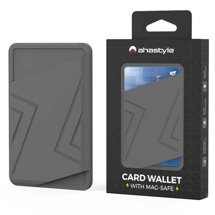 AhaStyle PT133-C Silicone Adhesive Card Case(Gray)