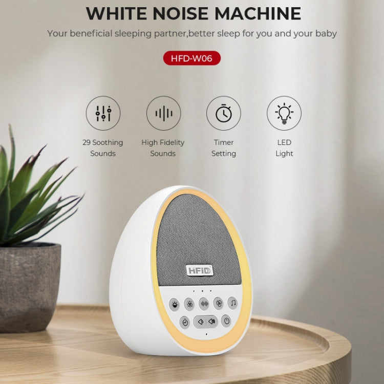 HiFiD Intelligent White Noise Baby Soothing Sleep Aid Device Prenatal Education Instrument(White)