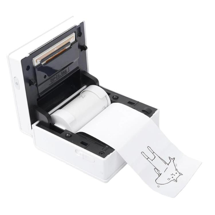 For Phomemo M02 / M02S / M02 Pro 3rolls /Pack 53mm 10 Years Black Print On White Paper Eyes Protection Beige Sticker Thermal Paper