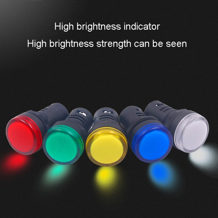CHINT ND16-22DS LED Signal Light Power AD Indicator Lights, Model: 24V (Yellow)