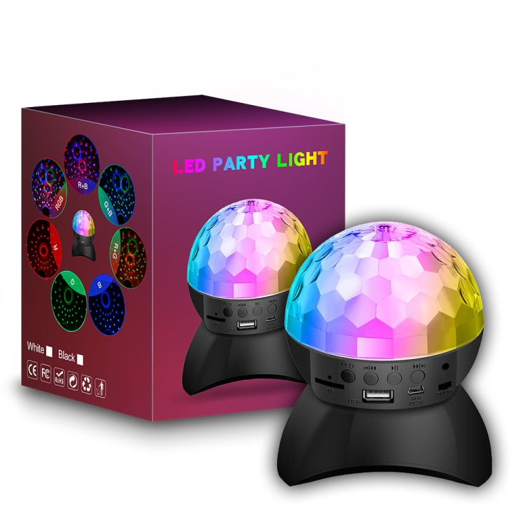 Home LED Magic Ball Lights Bounce Ambient Lamps Room Sound Lights Balls, Color: Charging Model Black(RGB Colorful 5W)