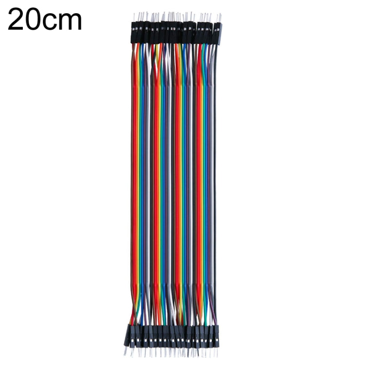 40P DuPont Cable Double-Ended Colorful Wires Wiring Terminal, 10cm, 20cm, 30cm