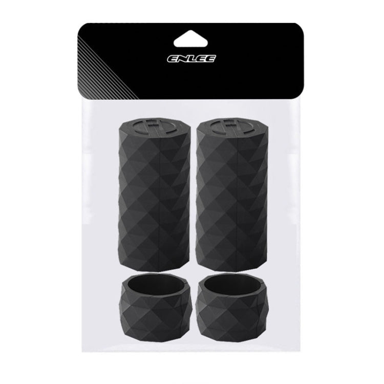 ENLEE E22805 4pcs /Set Road Bike Handlebar Strap Holder Bicycle Non-Slip Lever Strap Fixing Ring(Gray)