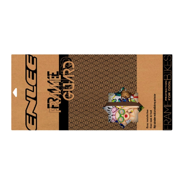 ENLEE E14611 10pcs /Set Bicycle TPU Invisible Film Road Bike Body Jersey Color Changing Membrane, Model: Doodle