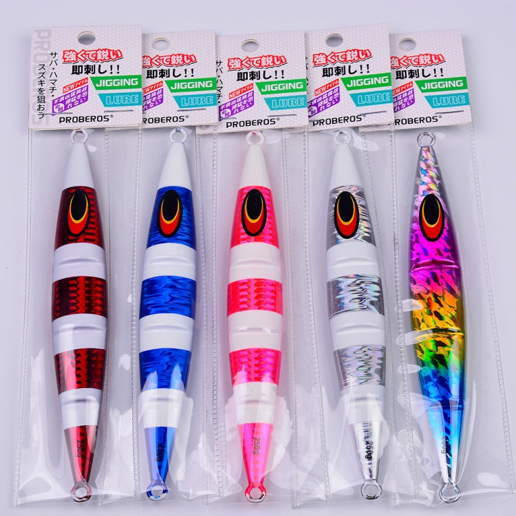 PROBEROS F125 Jogging Steelhead Deep Sea Boat Fishing Lure Rapid Sinking Sea Fishing Fake Bait, Size: 150g(Color E)