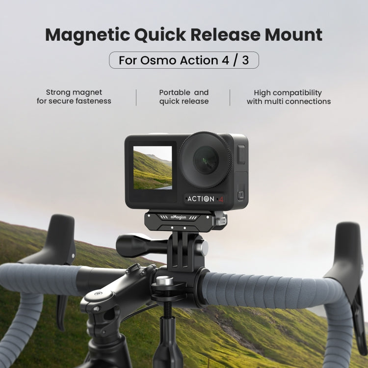 For DJI Osmo 360 / Action 5 Pro / Action 4 / Action 3 aMagisn Magnetic Fast Disassembly Motion Camera Accessories