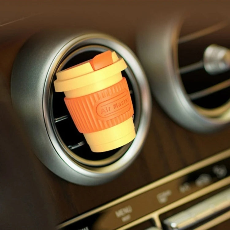 BEN.JACK Coffee Cup Car Perfume Air Conditioner Air Outlet Aromatherapy Ornaments(Dark Night Green+Fluorescent Green)