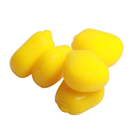 50pcs /Pack HENGJIA SO183 Floating Water Corn Soft Bait Plastic Lua Dummy Lures(Gold)