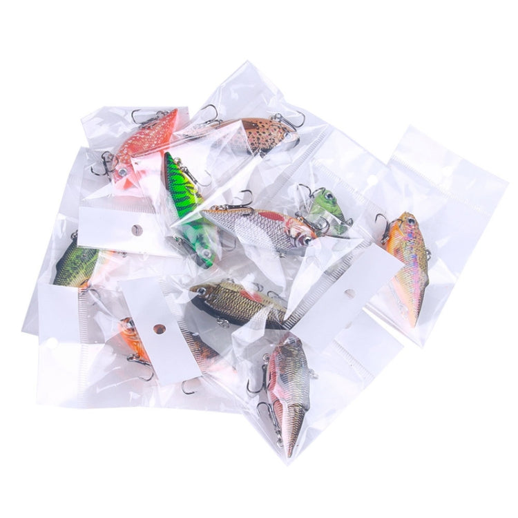 10colors /Set HENGJIA VI101 Painted VIB Dummy Lure Lua Submerged Baits, Size: 6.4cm 8g