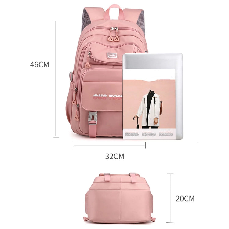JLD School Bag College Backpack Anti Theft Travel Bags for Teens Girls Students(Green)