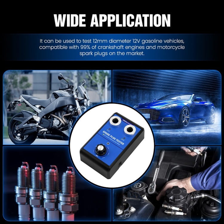 OBDResource High-Pressure Adjustable Dual-Hole Spark Plug Ignition Detector(US Plug)