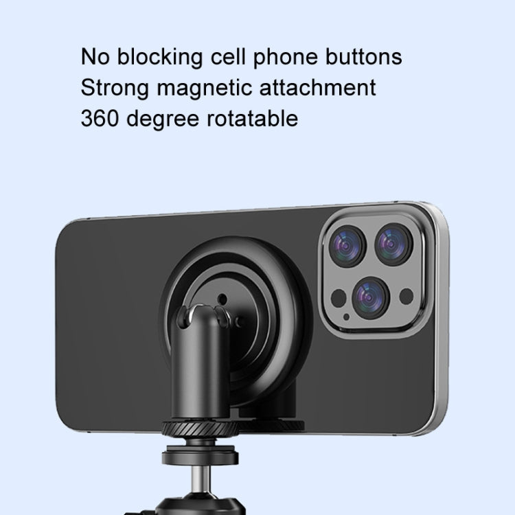 HEPAIL Magsafe Magnetic Mobile Phone Bracket Metal Gimbal Stand, Style: Magnetic Base