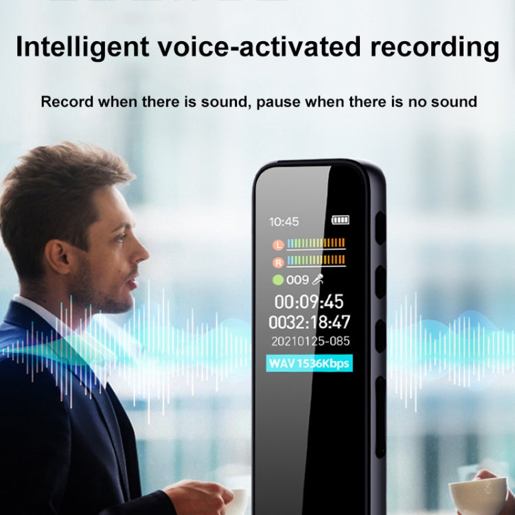 Mrobo RV18 0.96-Inch Color Screen Smart Noise Reduction Recording Pen, Capacity: 16 GB(Flagship)