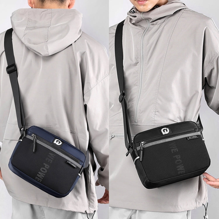 WEPOWER Men Outdoor Casual Nylon Crossbody Bag Single Shoulder Satchel(Grey)