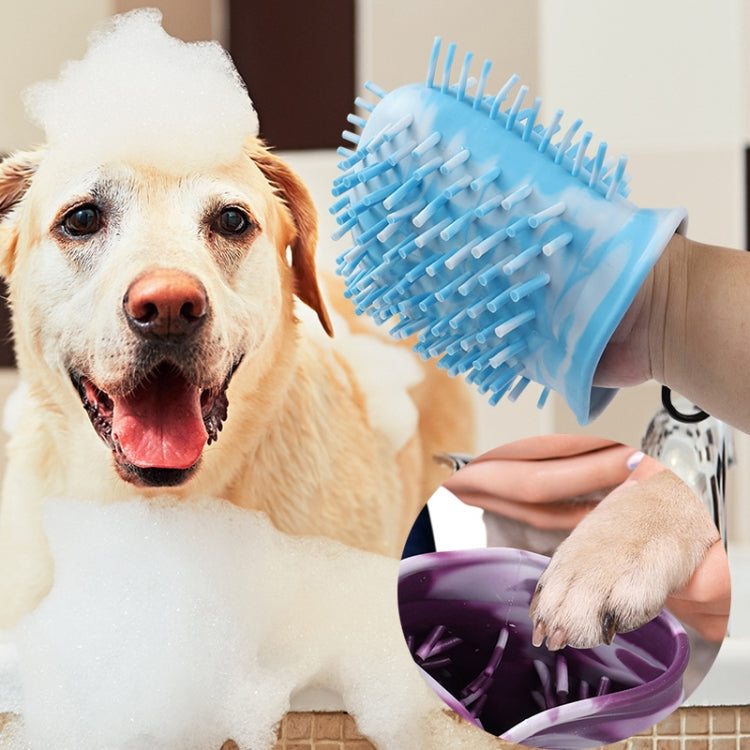 Histotree Pet Foot Washing Cup Multifunctional Dog Paw Cleaning Brush, Color: Large (Pink)