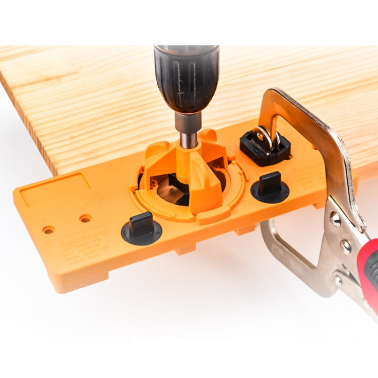 Fonson 35MM Woodworking Hinge Hole Opener Wooden Door Hinge Locator(Yellow)