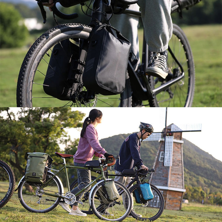 Rhinowalk RK404 4L Outdoor Cycling Quick-release Buckle Full Waterproof Bicycle Front Fork Bag(Green)