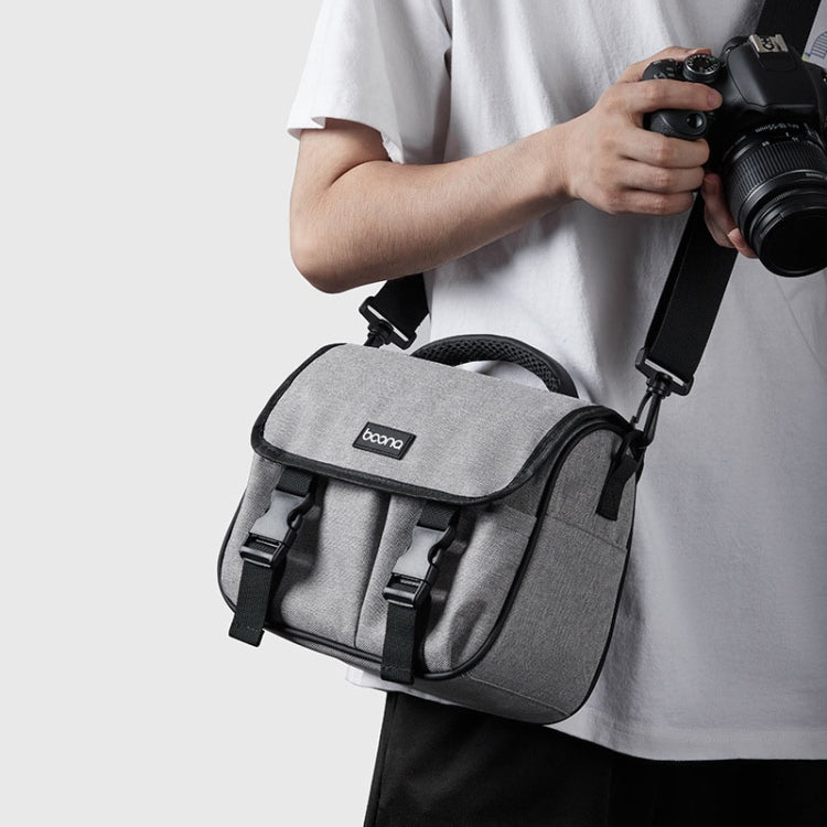 Baona BN-H017 Photography SLR / Micro Single Cross-Body Camera Storage Bag, Color: L Gray