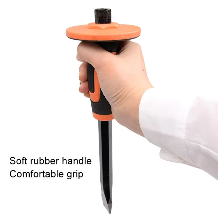 MYTEC Upgraded Flat 246mm Forged Hexagonal Rod Chisel Big Top Cap Industrial Grade Forged Steel Chisel