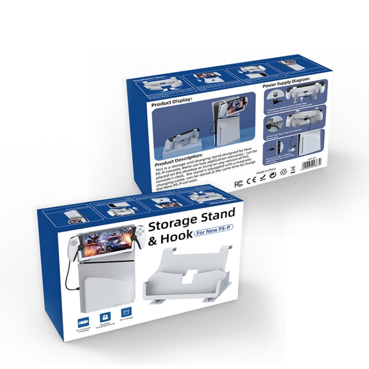 For PlayStation Portal iplay HBP-587 Host Storage Rack With Charging Function(White)