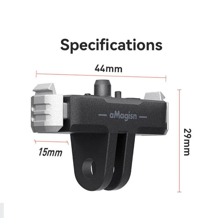 For GoPro HERO13 Black aMagisn Magnetic Quick-release Base Plastic Adapter Accessories