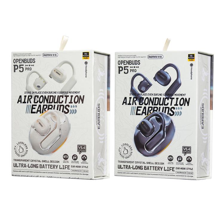 REMAX OpenBuds P5 PRO Air Conduction Hanging Ear Bluetooth Earphone ENC Sports Noise Reduction Earphone(Navy)