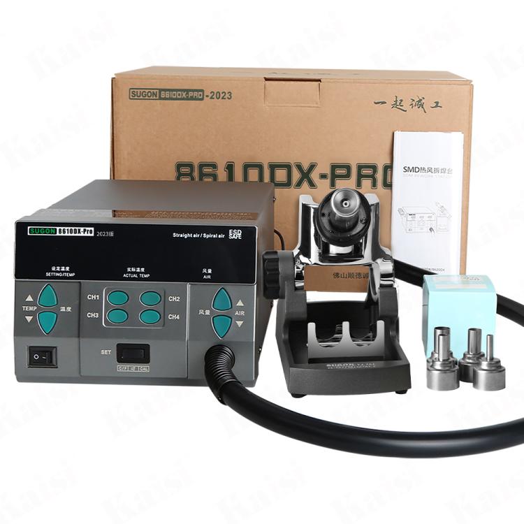 SUGON 8610DX-Pro 1000W Digital Display Hot Air Welding Station Cell Phone Repair Welding US Plug