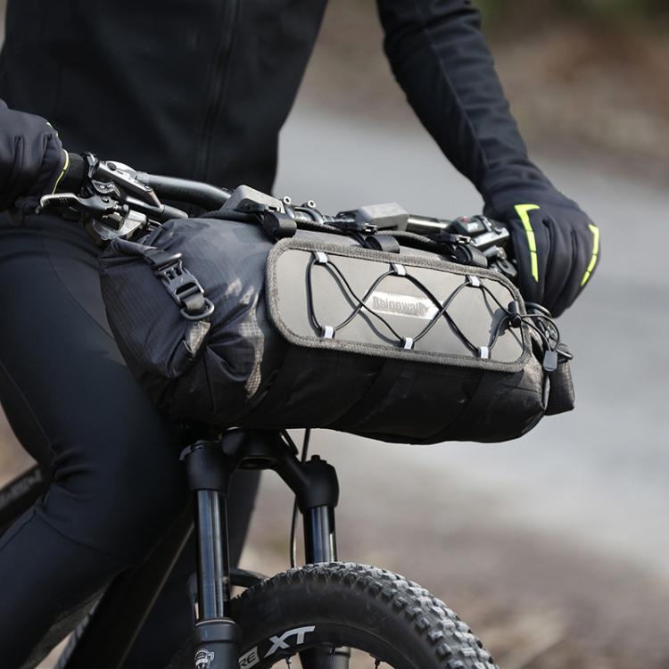Rhinowalk RK9300 Large-capacity Waterproof Outdoor Cycling Front Bag Bicycle Hanging Bag(Gray)