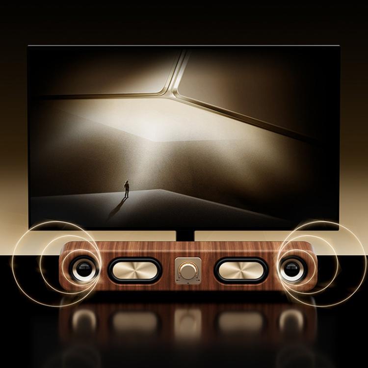 Havit M16 Retro HIFI Stereo Desktop Wireless Bluetooth Speaker(Wood Grain Color)