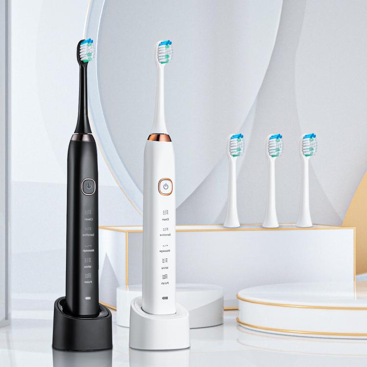 Sarmocare S100 IPX7 Waterproof Portable Sonic Electric Toothbrush with 8-brush Heads(Purple)