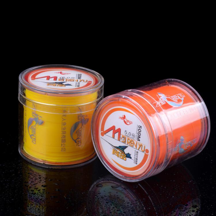 Meirenyu 500m Semi-floating Rocky Fishing Line Wear-resistant Lure Nylon Fishing Line, Size: 5.0(Orange)