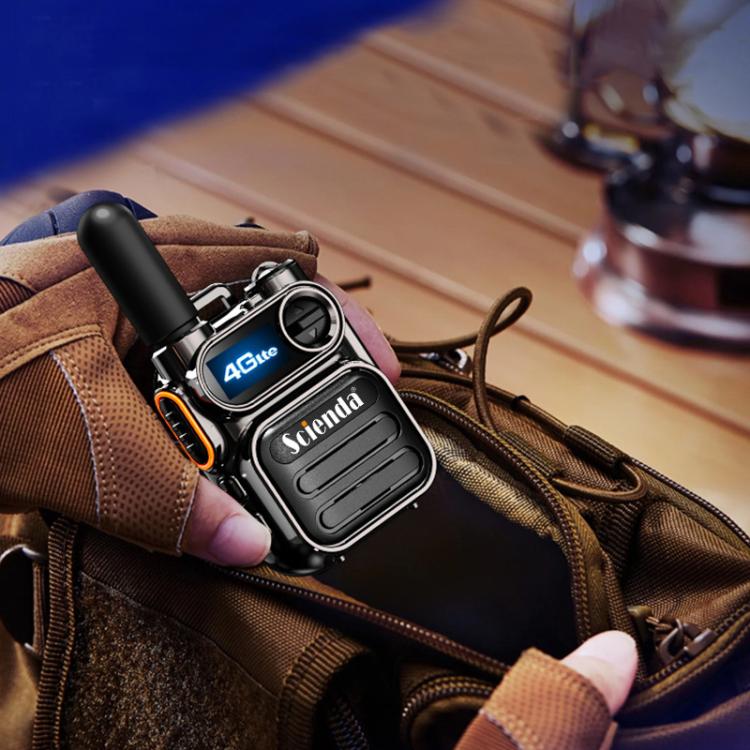 Scienda G388 Global-PTT 4G Two-way Wireless Walkie-talkie Portable Remote Communicator(Gray)