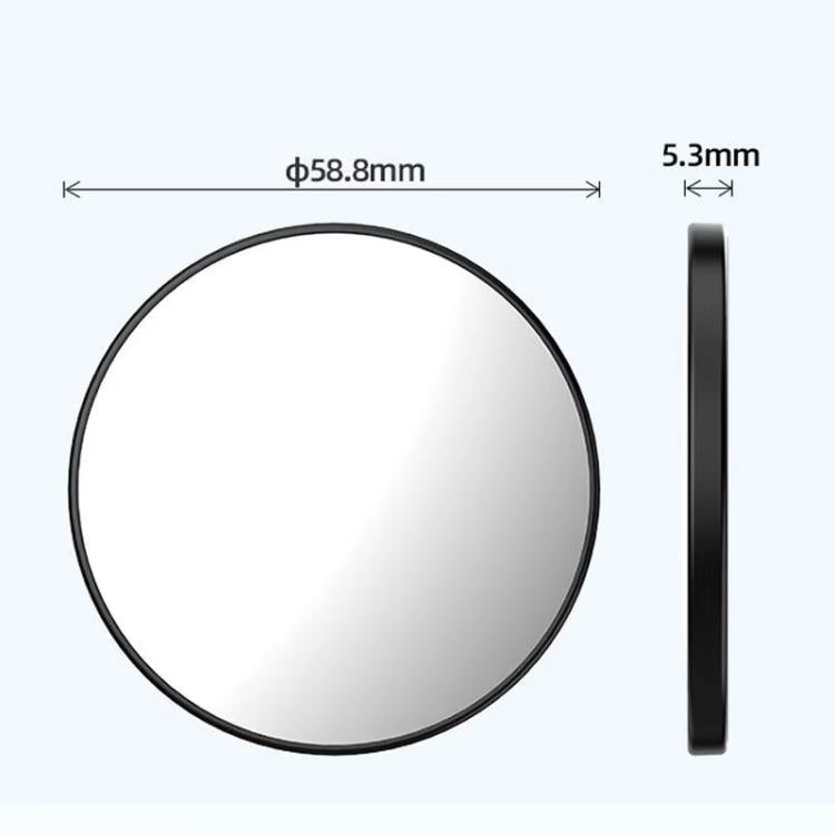 HEPAIL 101D-A Cell Phone Magnetic Selfie Mirror Magsaef Rear HD Photo Assist Convex Mirror(Black)