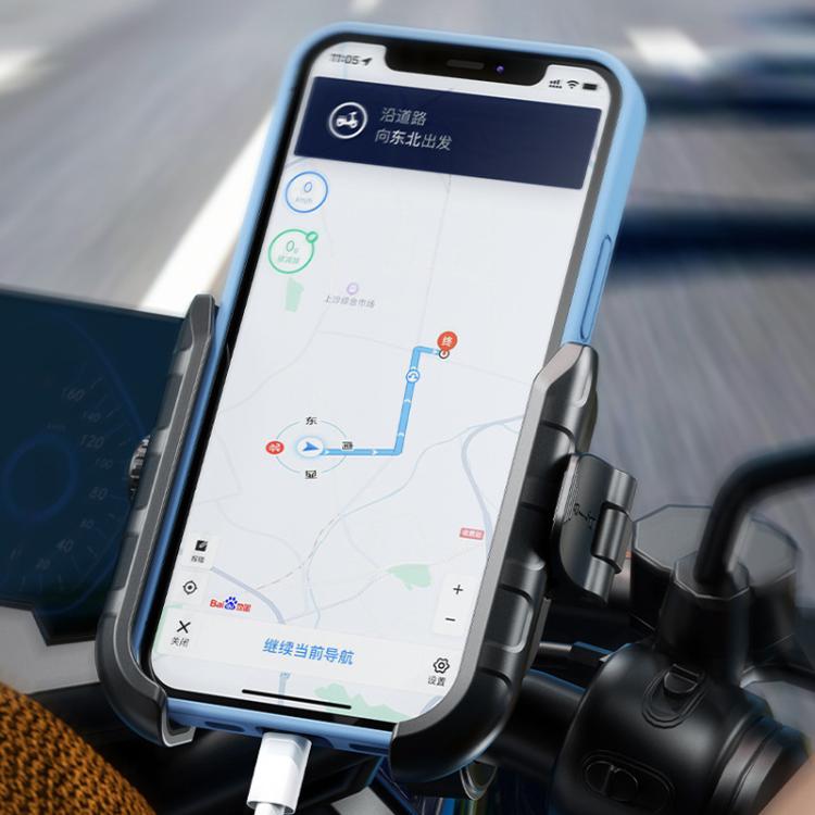 Kewig Motorcycle Bicycle Non-Blocking Mobile Phone Camera Navigation Bracket(M8SP-C2)