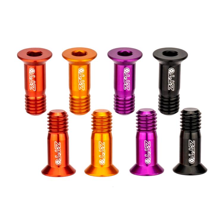 2pcs ZTTO Bicycle Rear Derailleur Sprocket Screws M5 Modified Road Mountain Derailleur Guide Wheel(Purple)