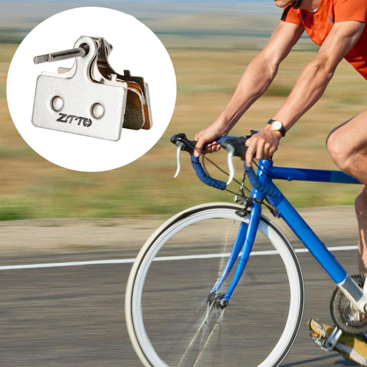 2pairs ZTTO Bicycle Metal Sintered Cable Mountain Road Bike Electrical Scooter Disc Brake Linings, Style: 01E