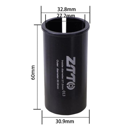 27.2-30.9mm 013 2pcs ZTTO Bicycle Seat Post Conversion Sleeve Reducer Cover(Black)