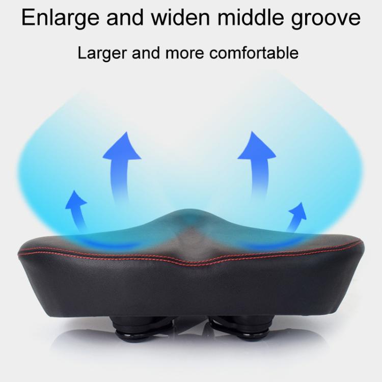 FMFXTRA FU-3501 Electrical Bike Enlarged And Thicked Seat Cushion Bike Universal Waterproof Cushion(Black)